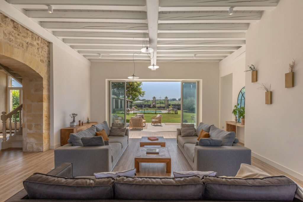 Intérieur château luxe — architecture intérieure Bordeaux — Vaissié Studio